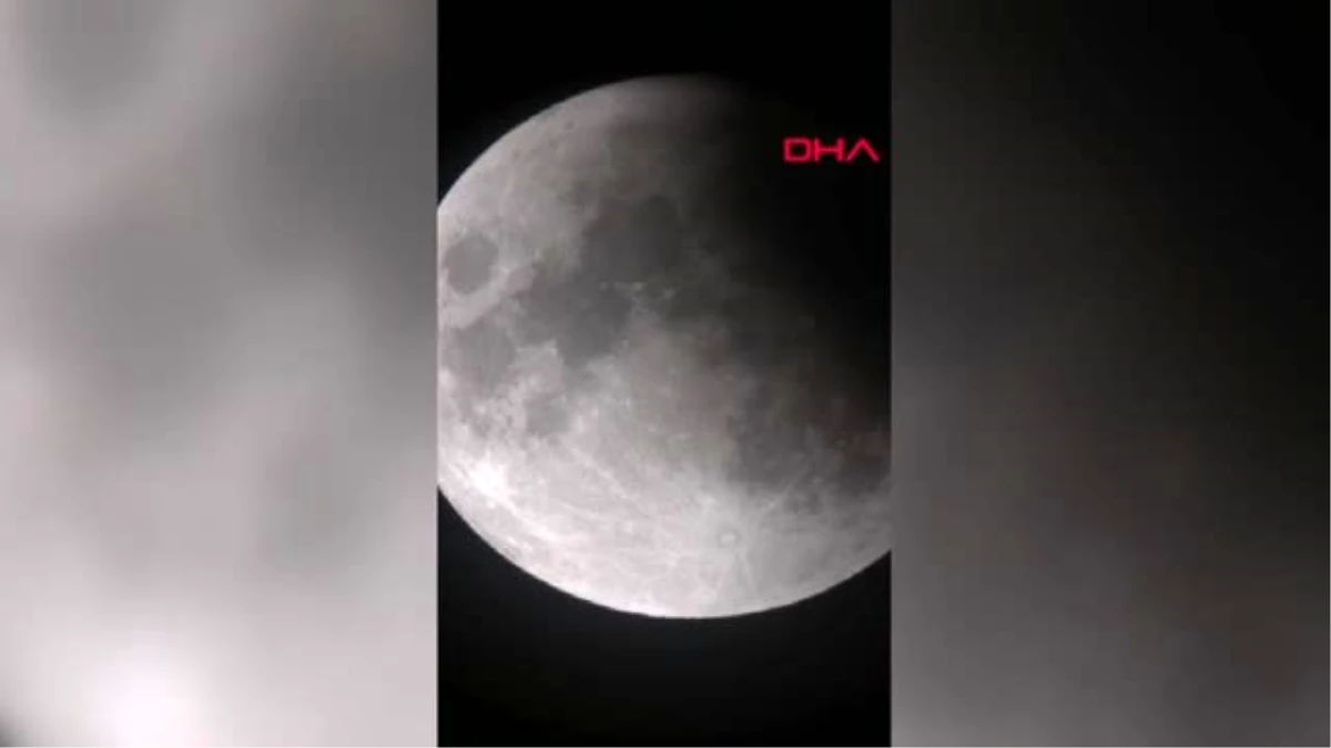 Çanakkale ve Bozcaada\'da \'Parçalı ay tutulması\' böyle görüntülendi