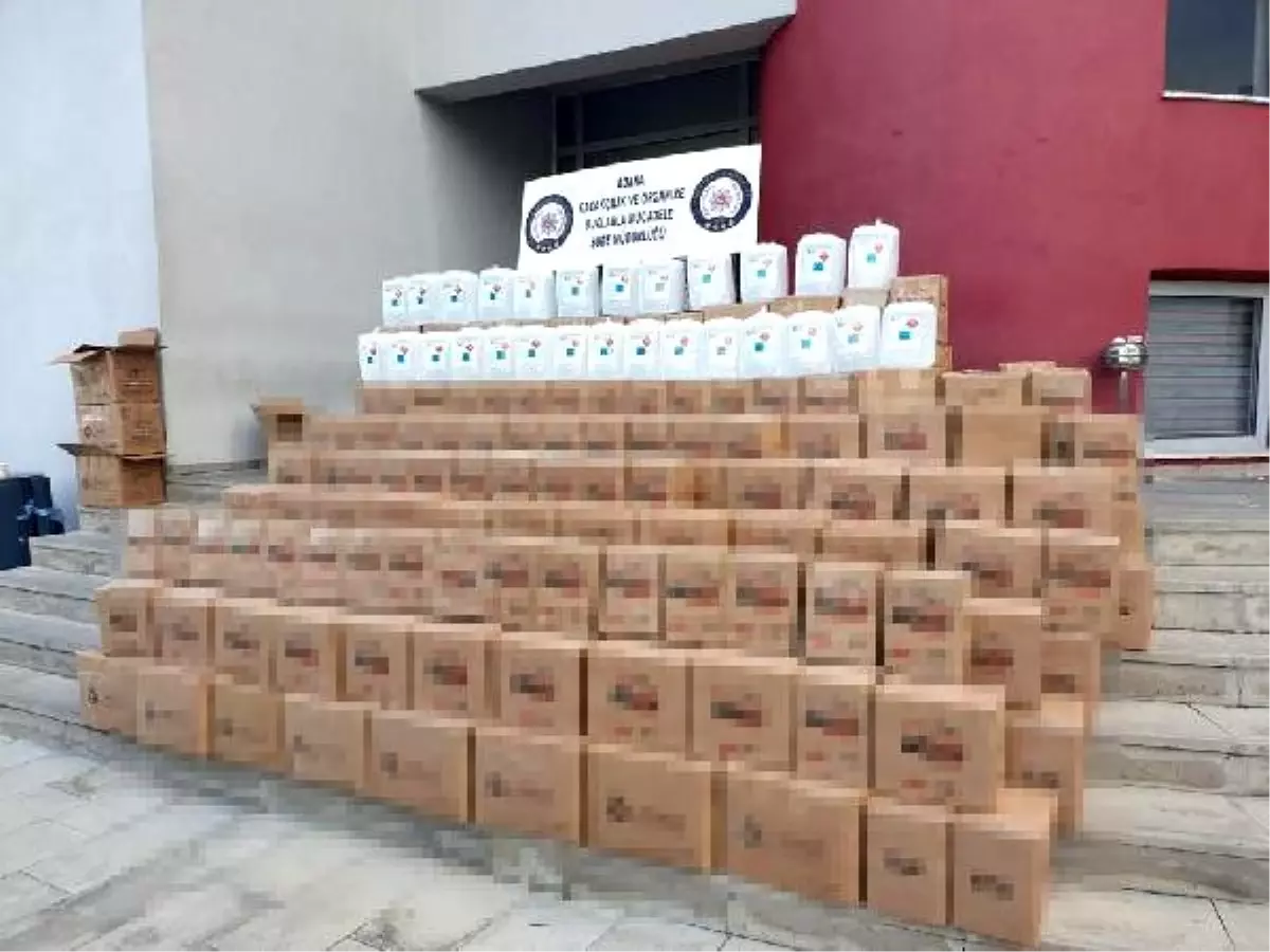 Depoda 2 bin 395 litre kaçak etil alkol ele geçirildi