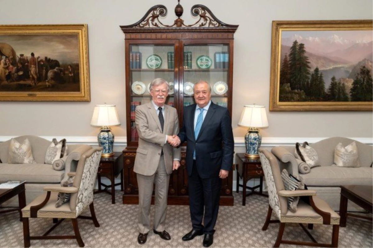 ABD Ulusal Güvenlik Danışmanı Bolton, Özbekistan Dışişleri Bakanı Kamilov ile görüştü