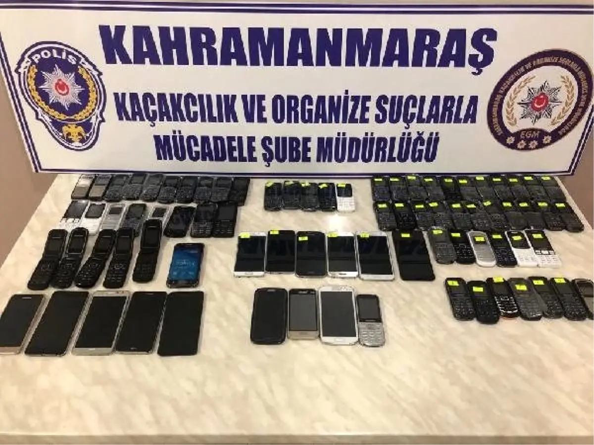 Kahramanmaraş\'ta kaçak cep telefonu operasyonu: 4 gözaltı