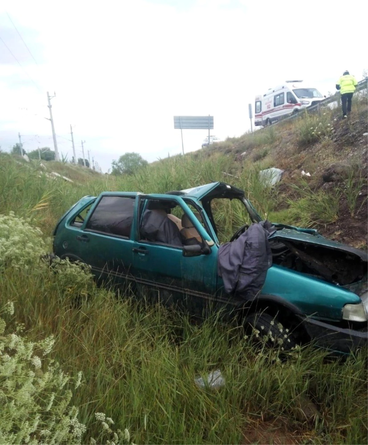 Sivas\'ta trafik kazası: 1 ölü, 1 yaralı