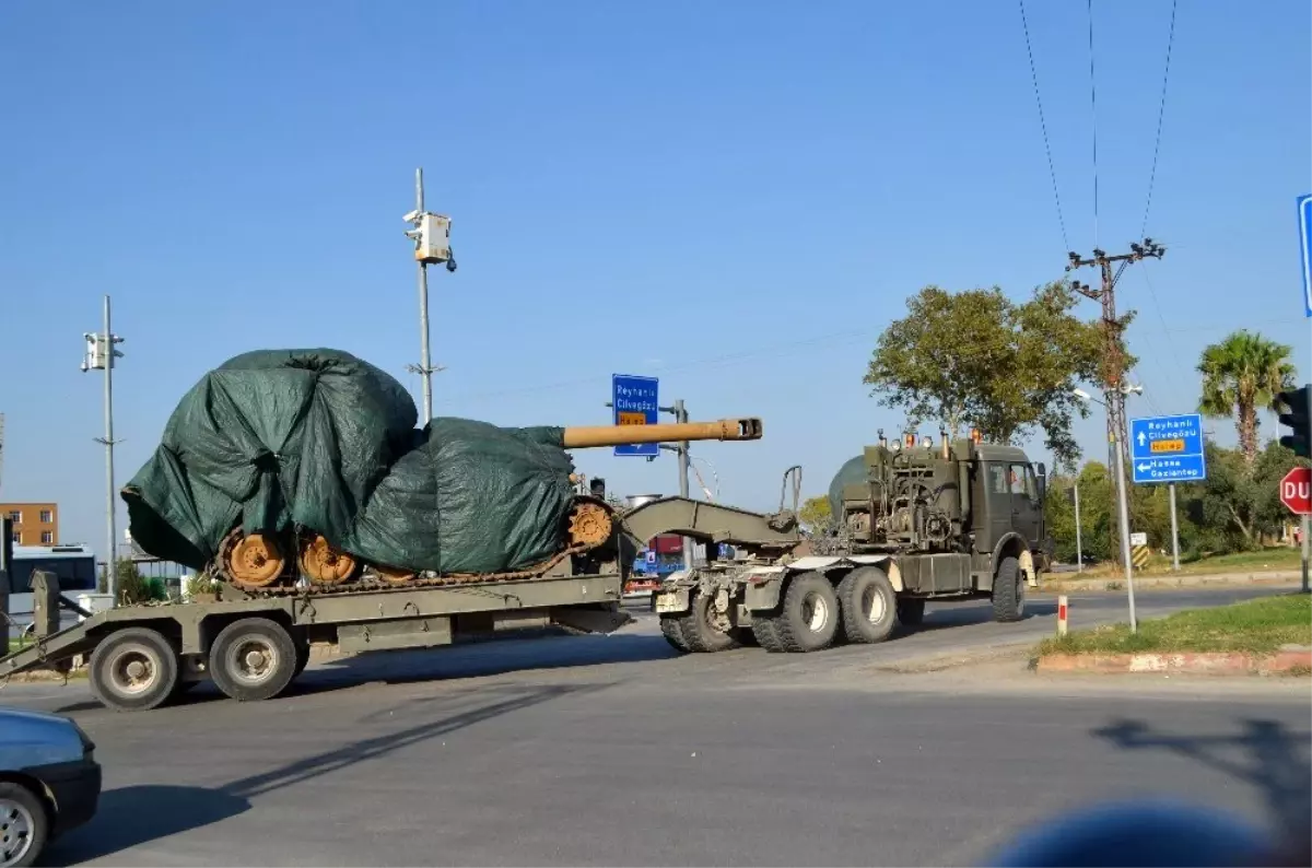 Suriye sınırına tank takviyesi