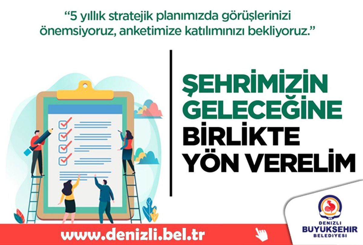5 yıllık strateji planlamasına Denizlililer karar verecek