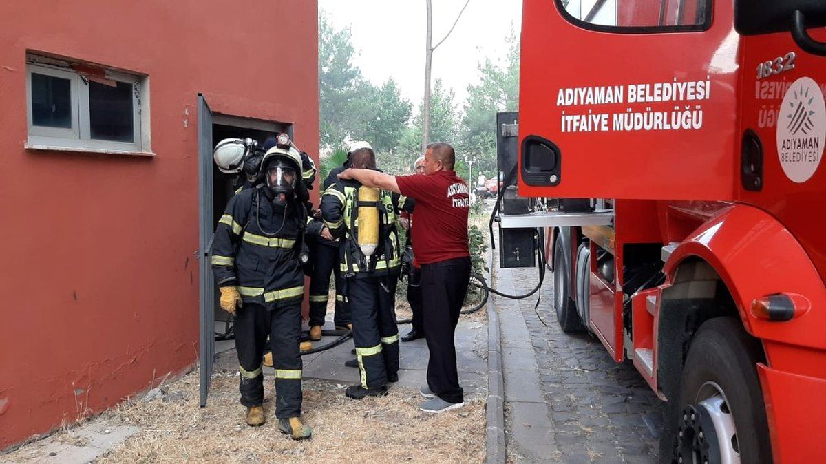 Adıyaman Üniversitesinde korkutan yangın