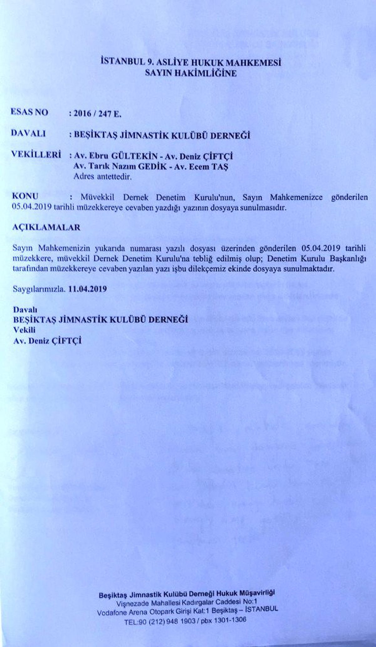 Beşiktaş\'ta davacılar, denetim kurulunu istifaya davet etti