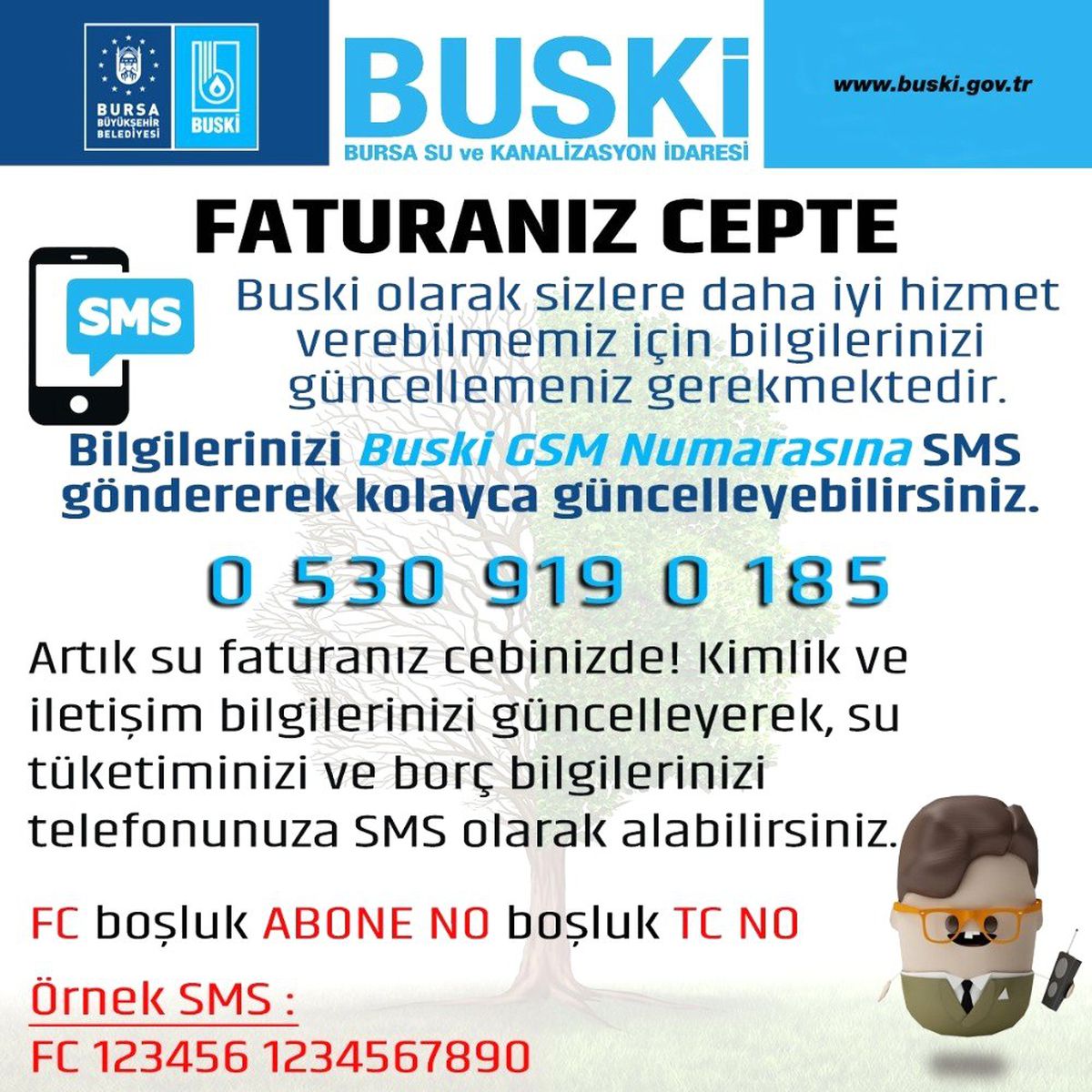 BUSKİ faturaları artık cebinizde