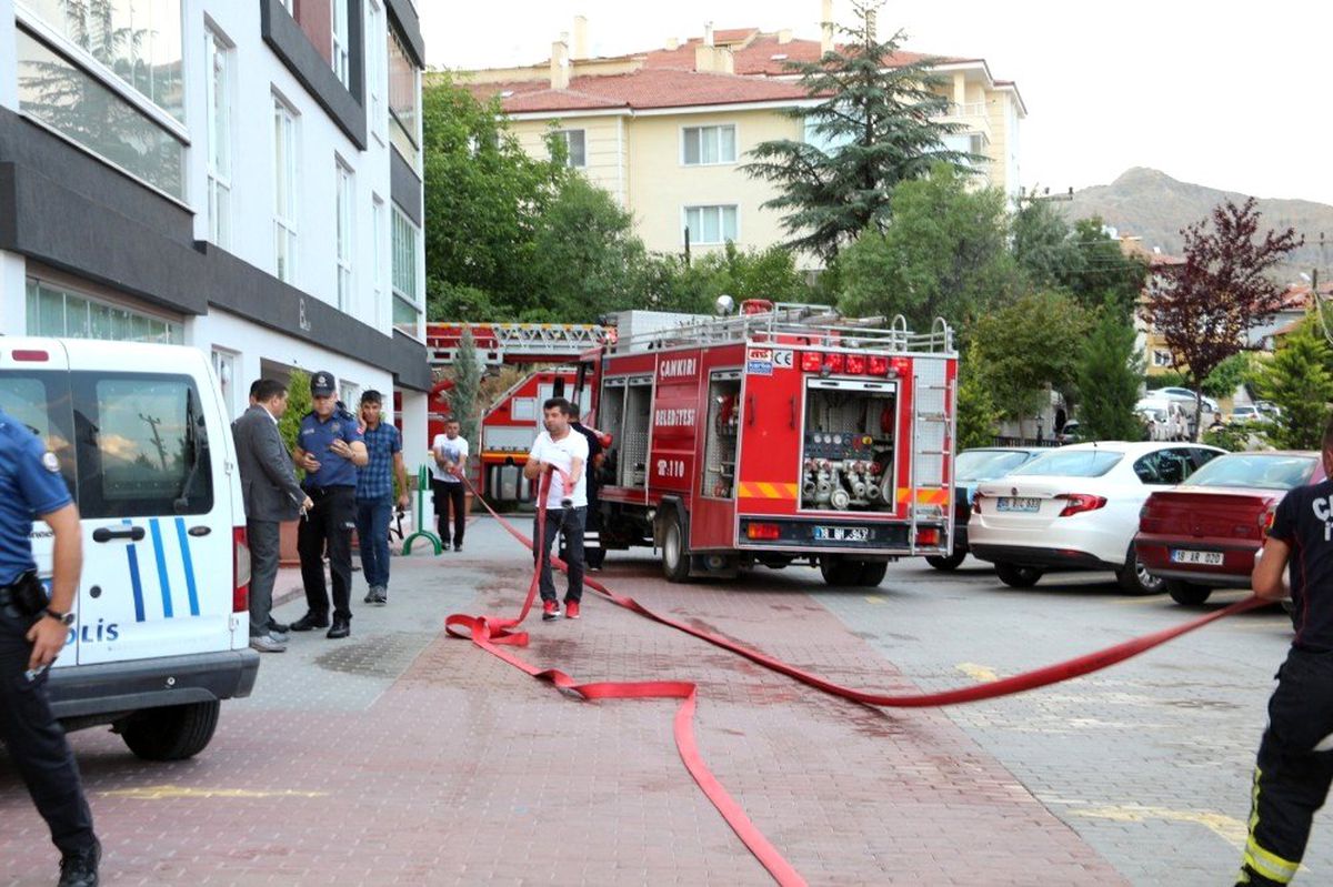 Çankırı\'da korkutan yangın
