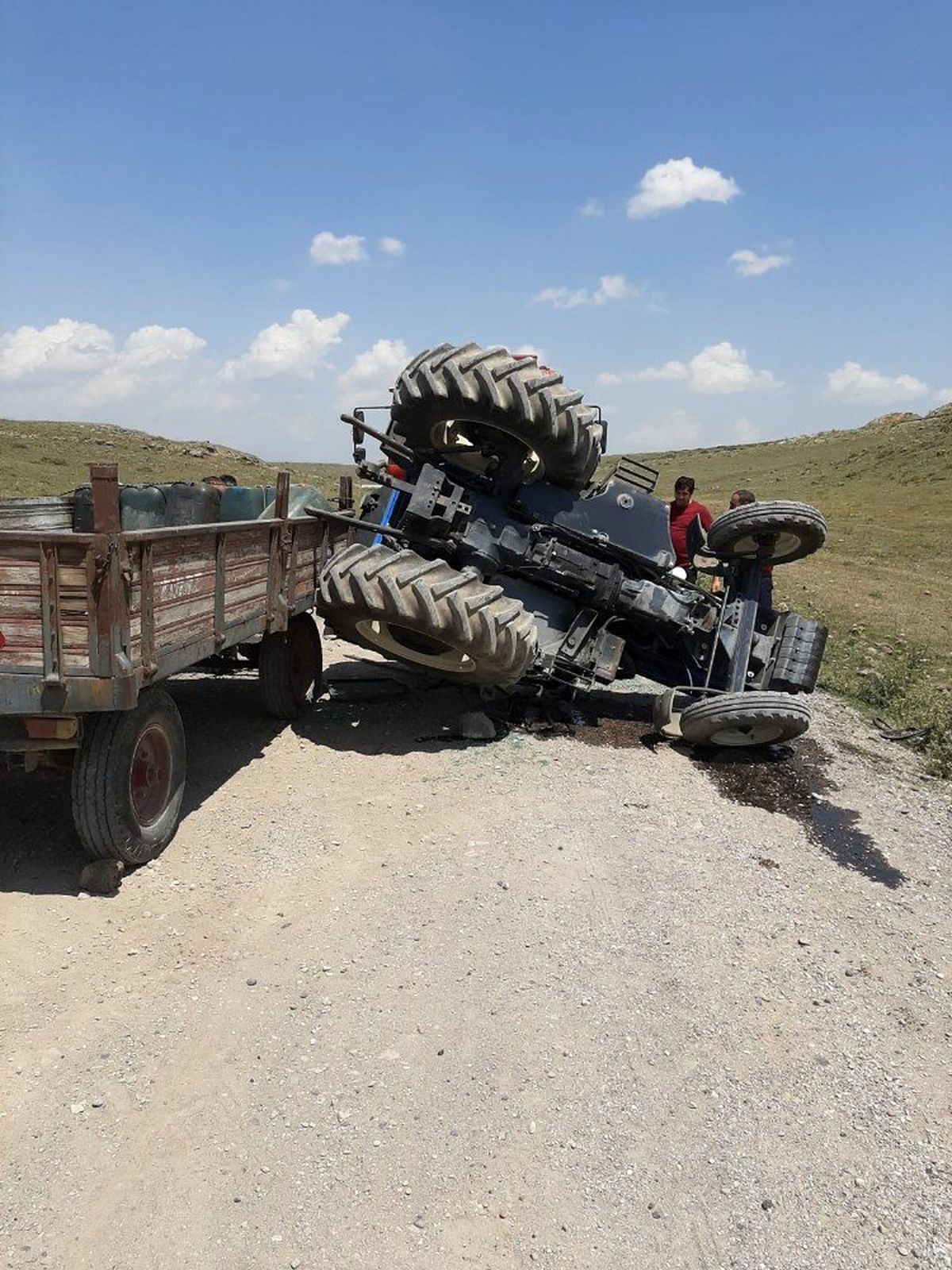 Kars\'ta trafik kazası: 3 yaralı