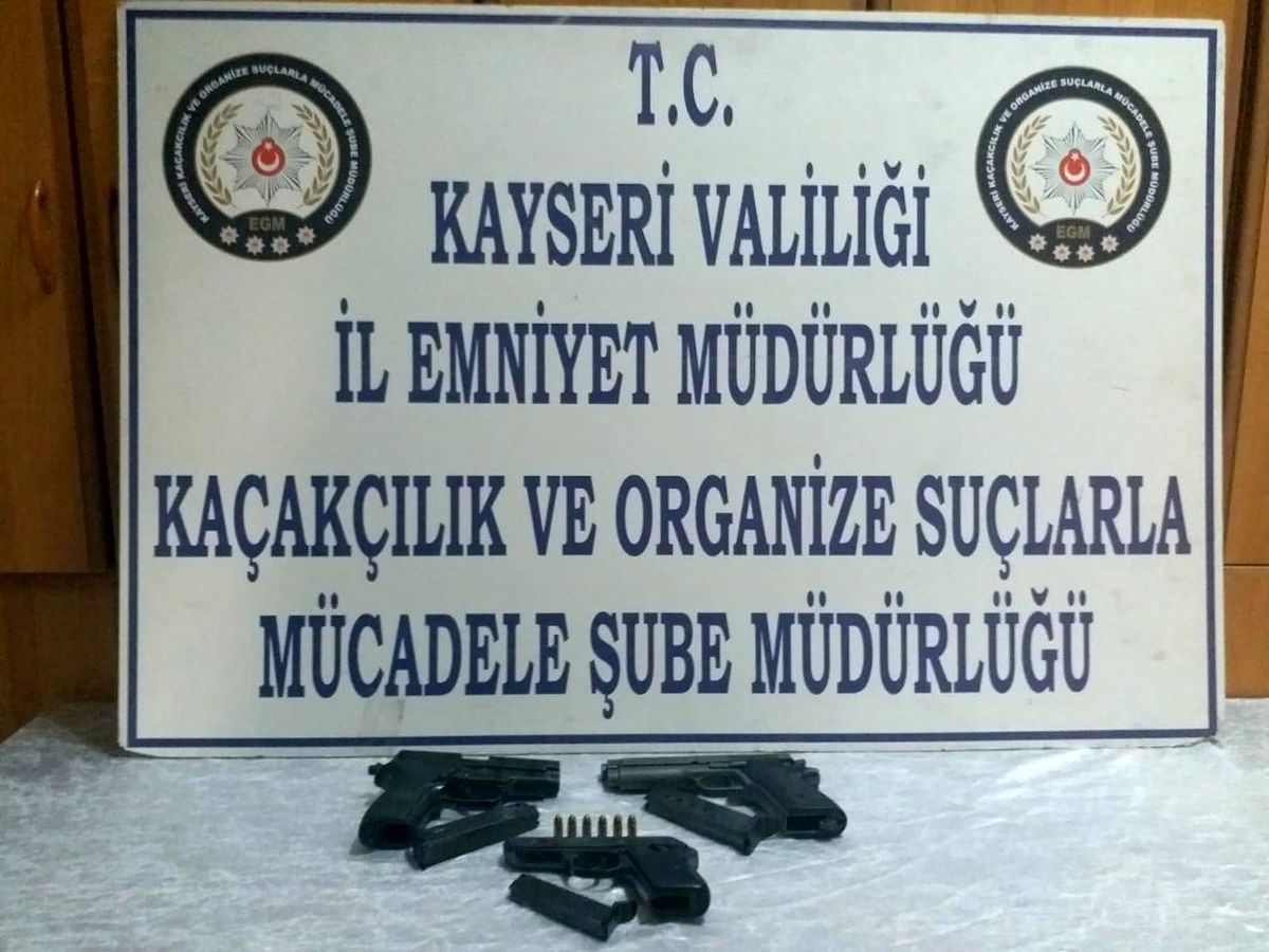 Kayseri\'de silah kaçakçılığı operasyonu