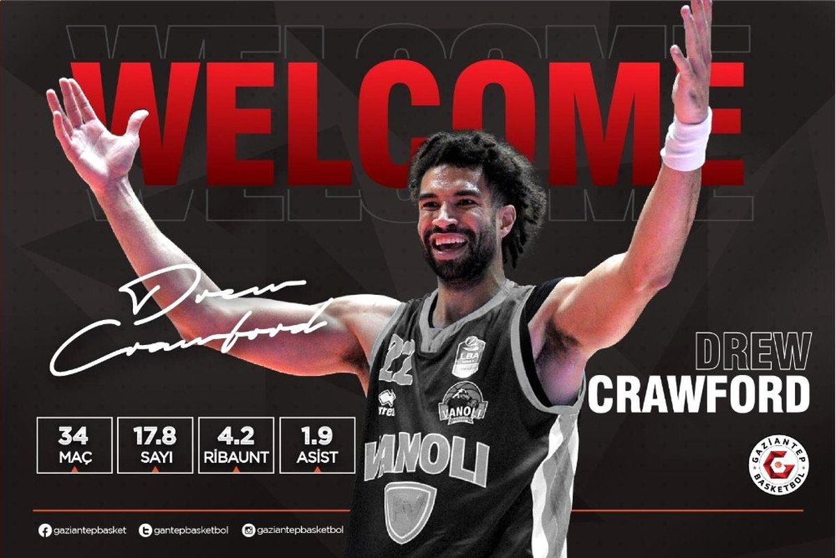 Drew Crawford, Gaziantep Basketbol\'da