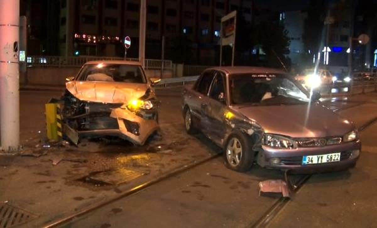 İki otomobil çarpıştı: 1 yaralı