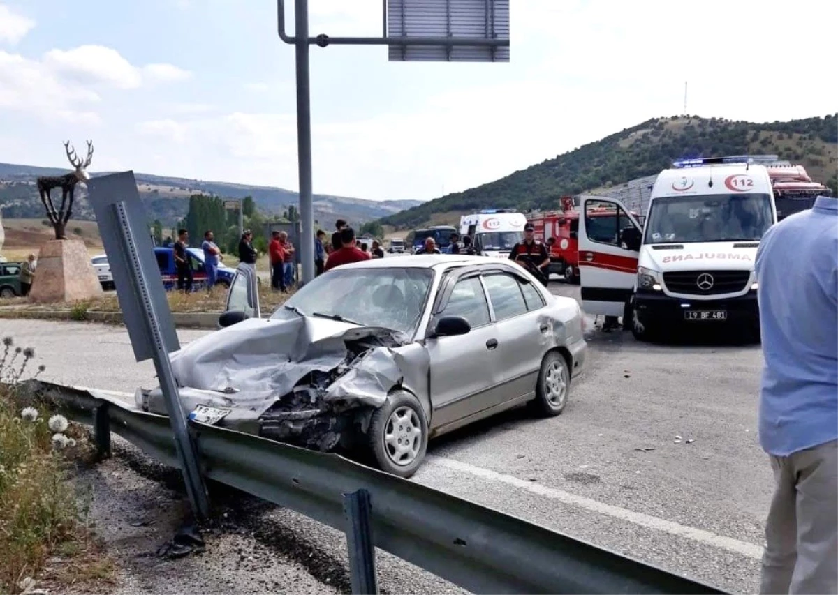 Sungurlu\'daki trafik kazası1 ölü, 3 yaralı