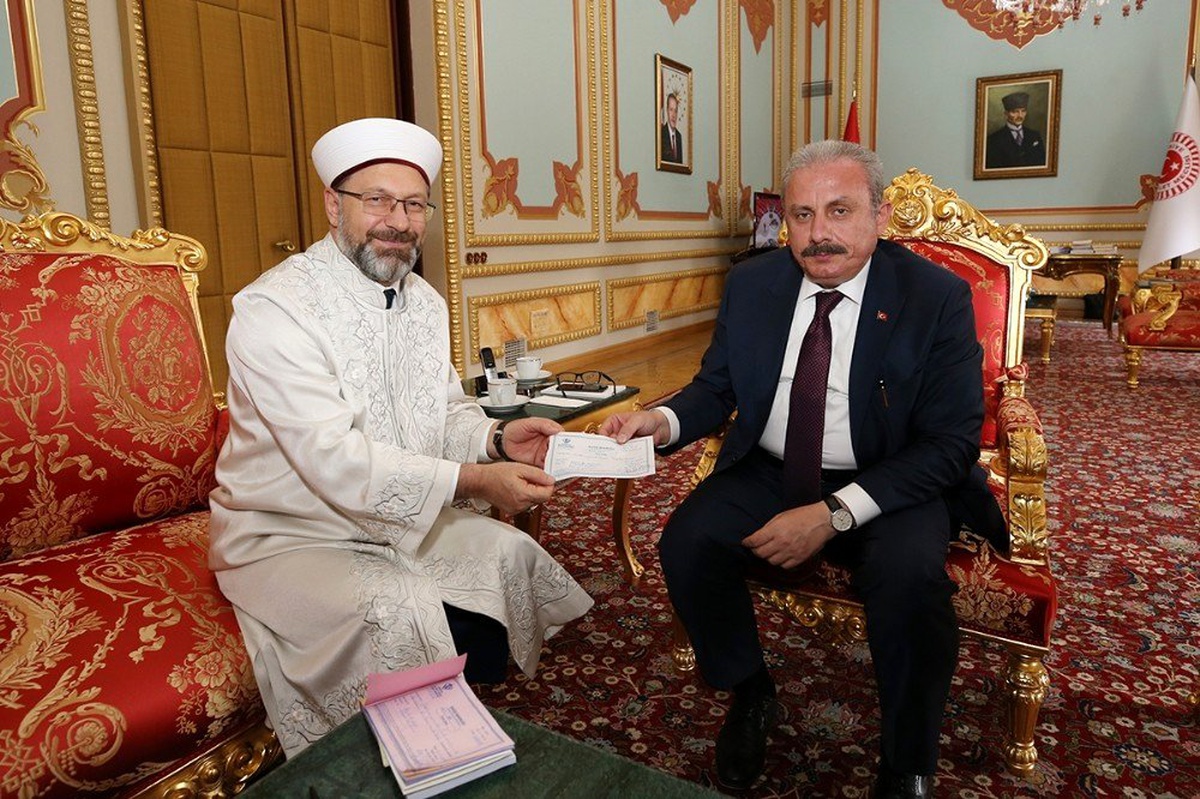 TBMM Başkanı Şentop\'tan TDV\'ye kurban bağışı