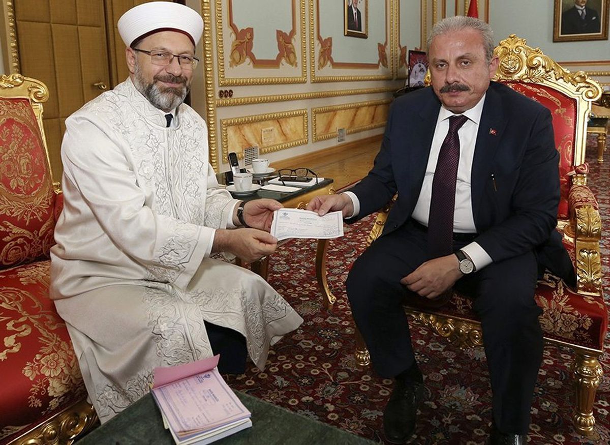 TBMM Başkanı Şentop\'tan TDV\'ye kurban bağışı