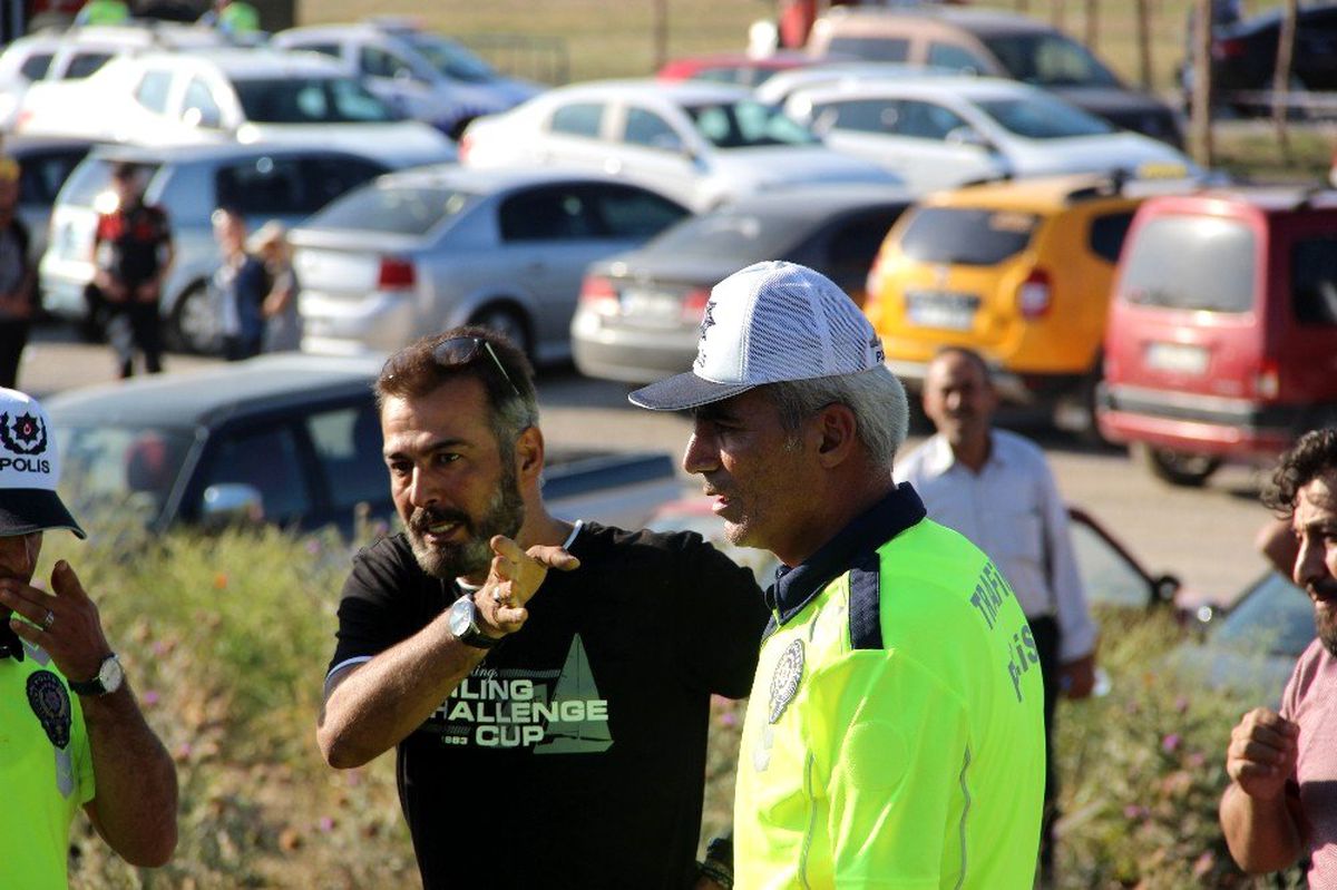 3 kez takla atan araçtan burnu bile kanamadan çıktı