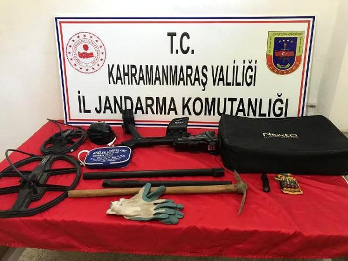 Kahramanmaraş\'ta kaçak kazıya 5 gözaltı