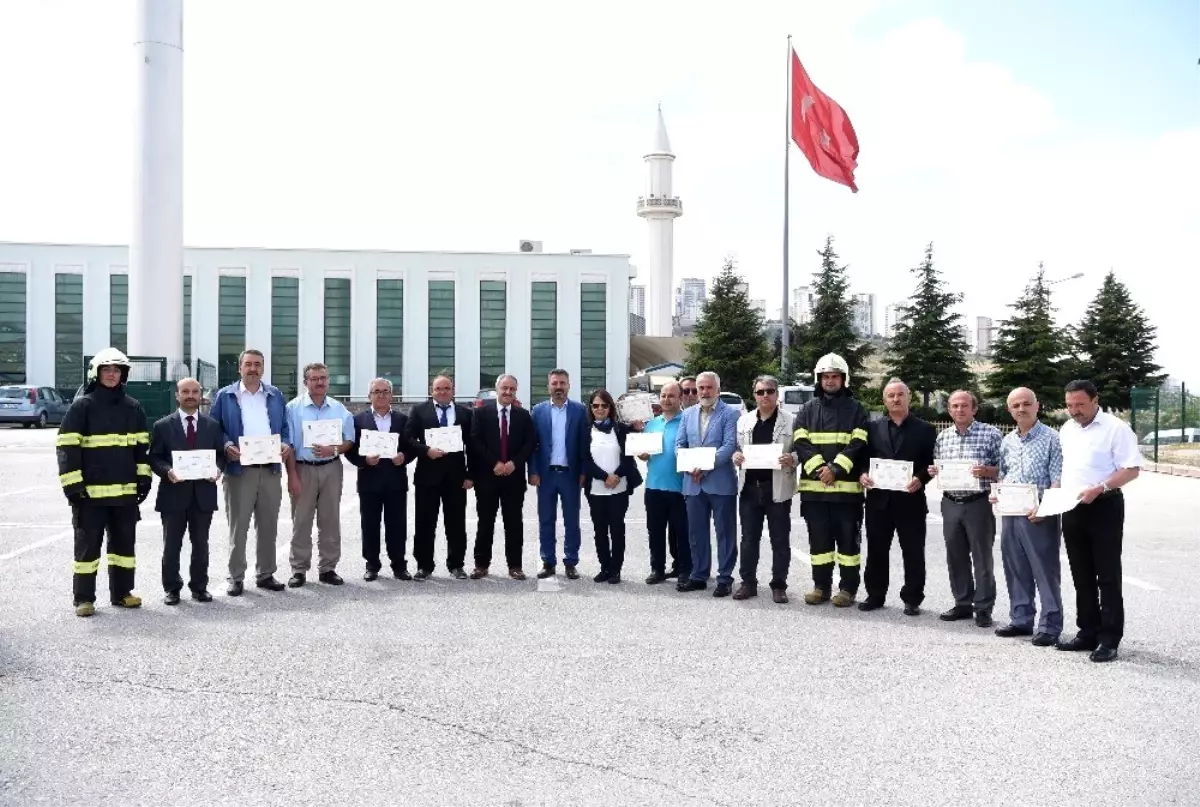 İtfaiyeden din görevlilerine yangın eğitimi