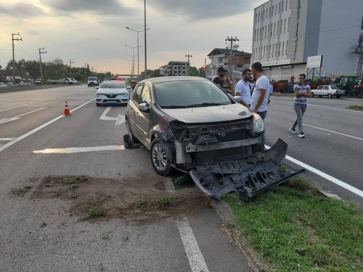 Samsun\'da trafik kazası: 2 yaralı
