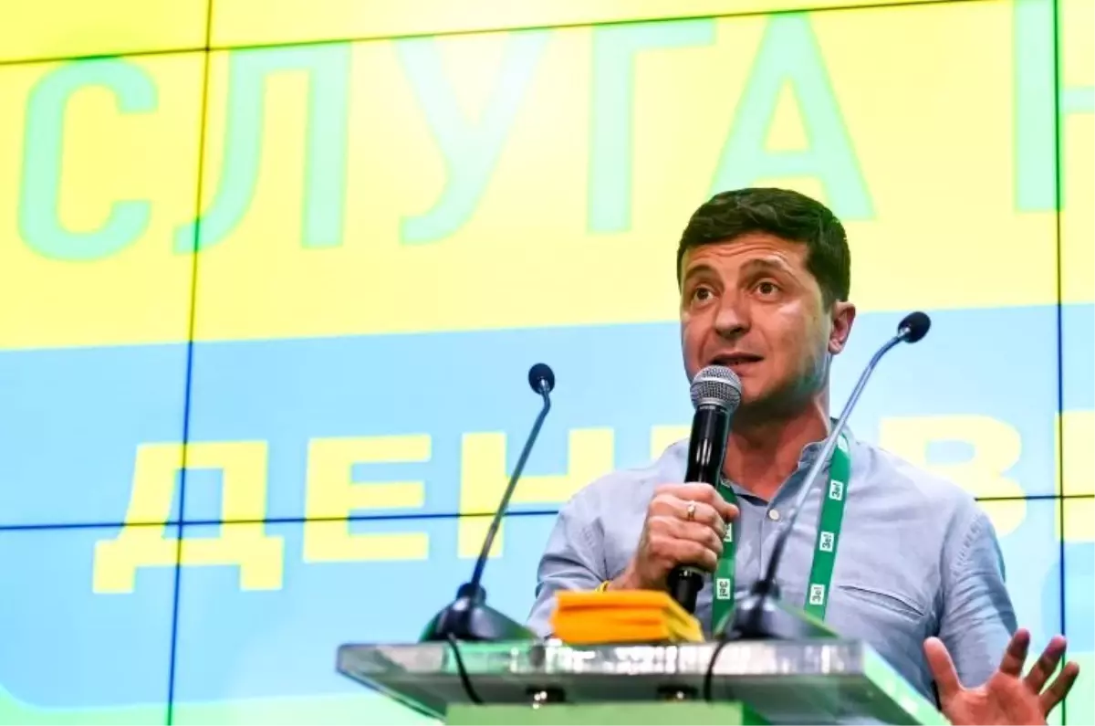 Ukrayna\'da seçimi kazanan Devlet Başkanı Vladimir Zelenskiy, rock yıldızıyla koalisyon kurabilir