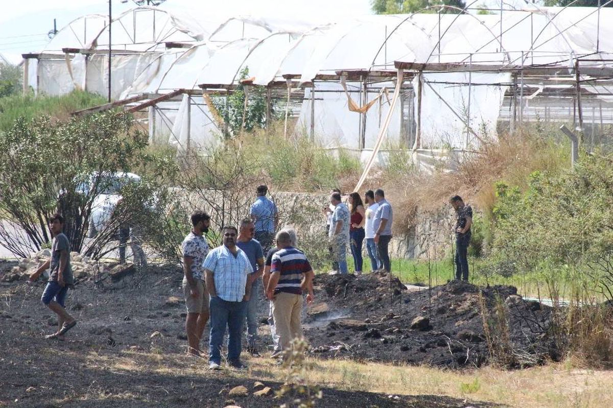 Antalya\'da tarlada yangın çıktı