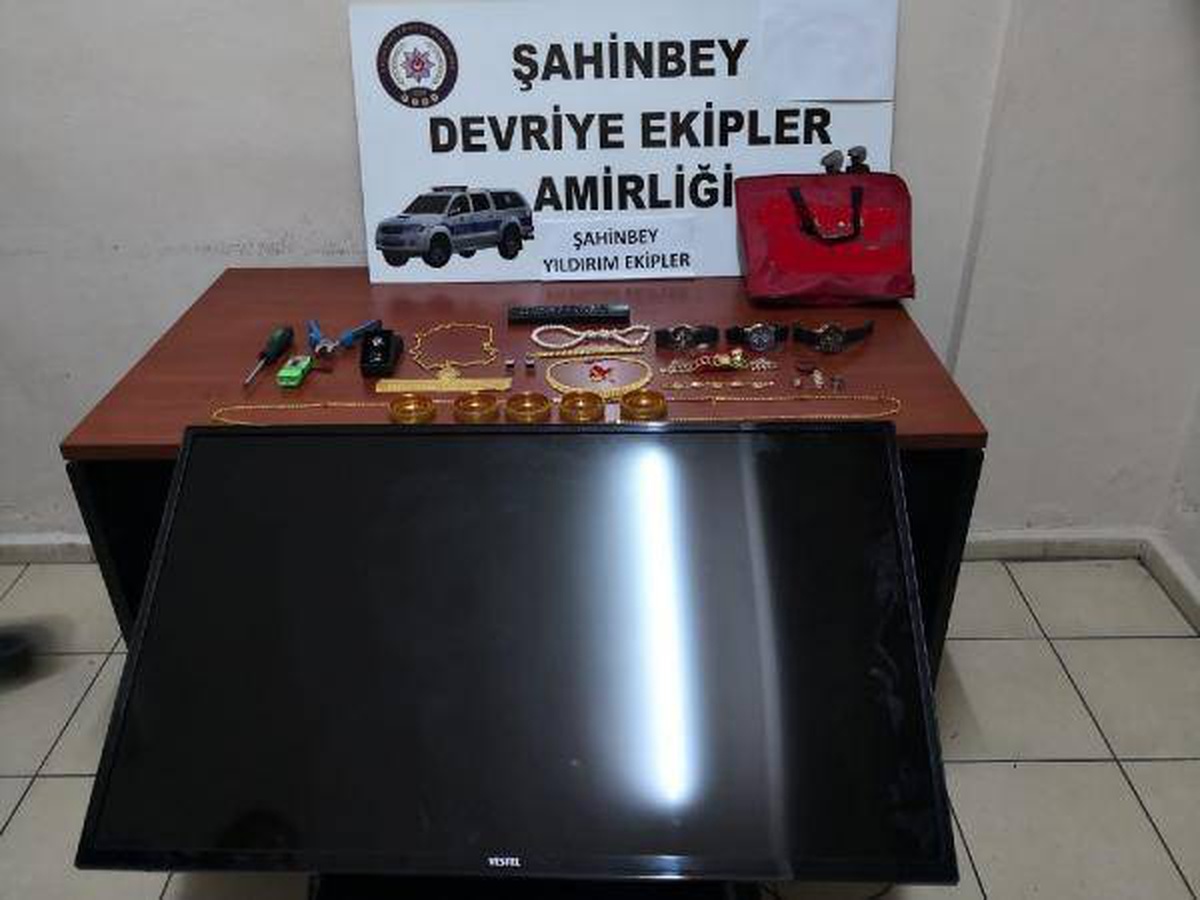?Çaldığı altınlarla yakalanan şüpheli tutuklandı
