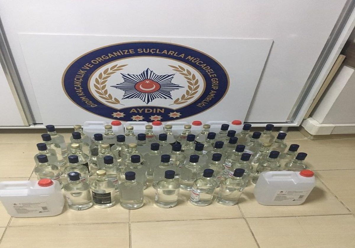 Didim\'de 80 litre etil alkol yakalandı