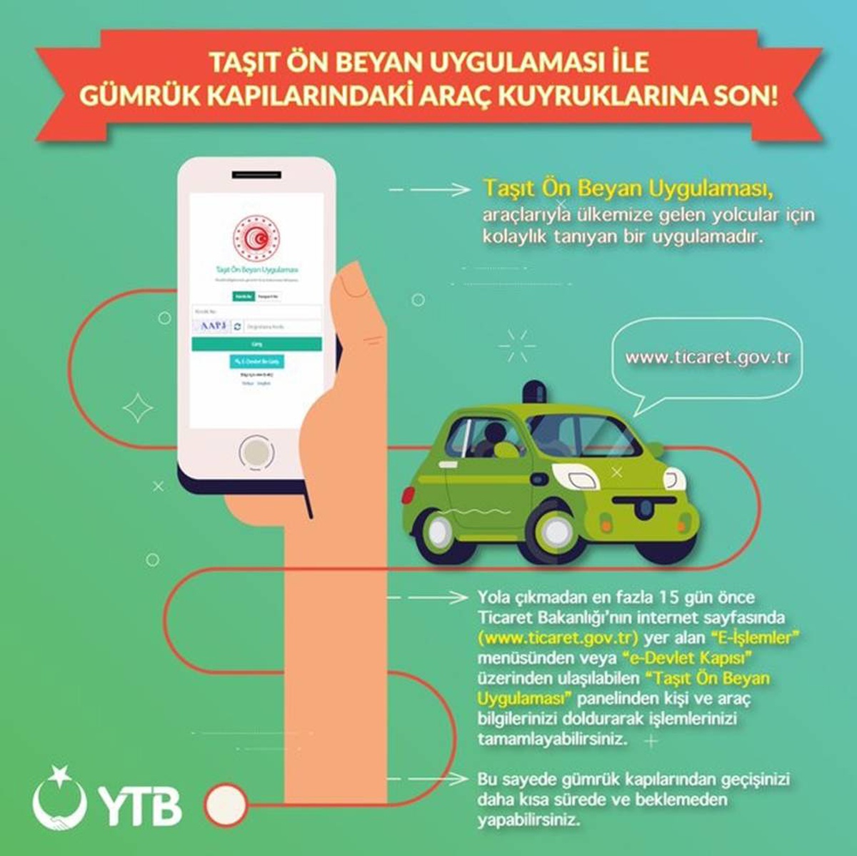 Gümrük kapılarındaki uzun kuyruklara son