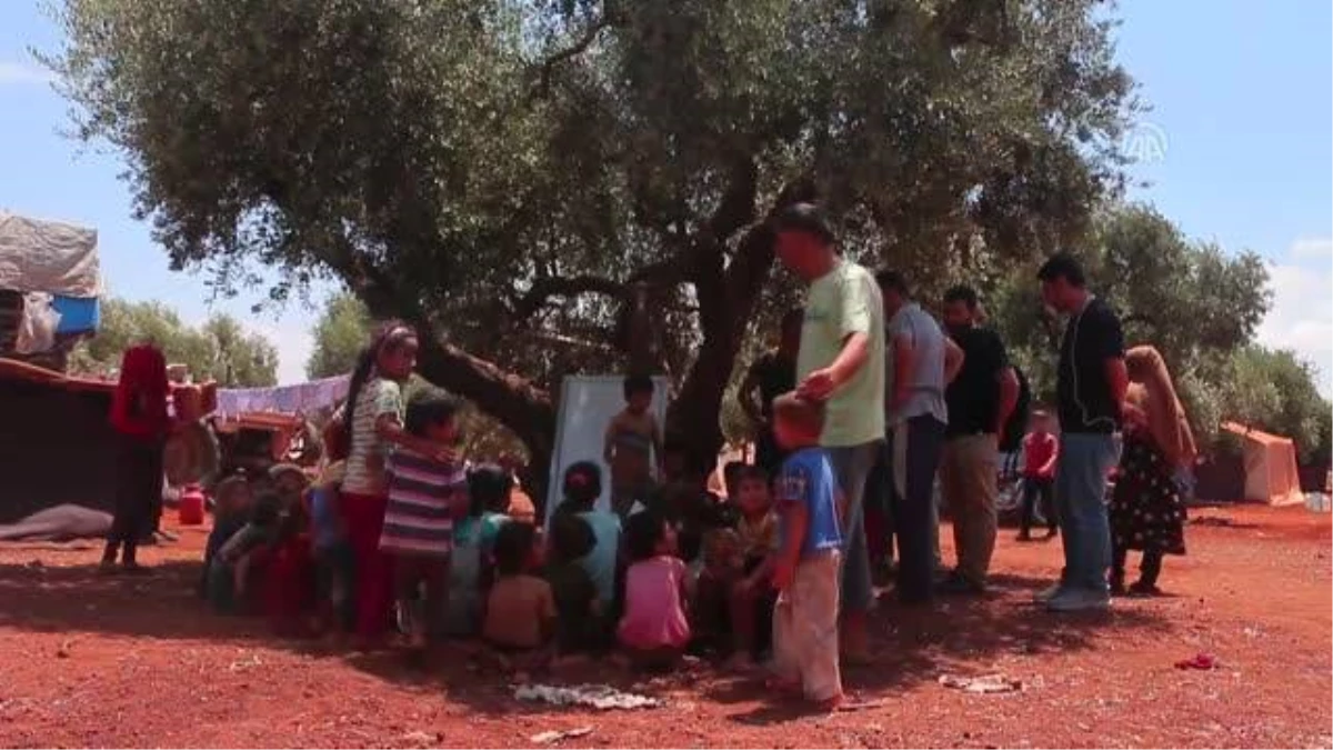 İdlib\'de savaş mağduru çocuklara zeytin ağacı altında eğitim (1)