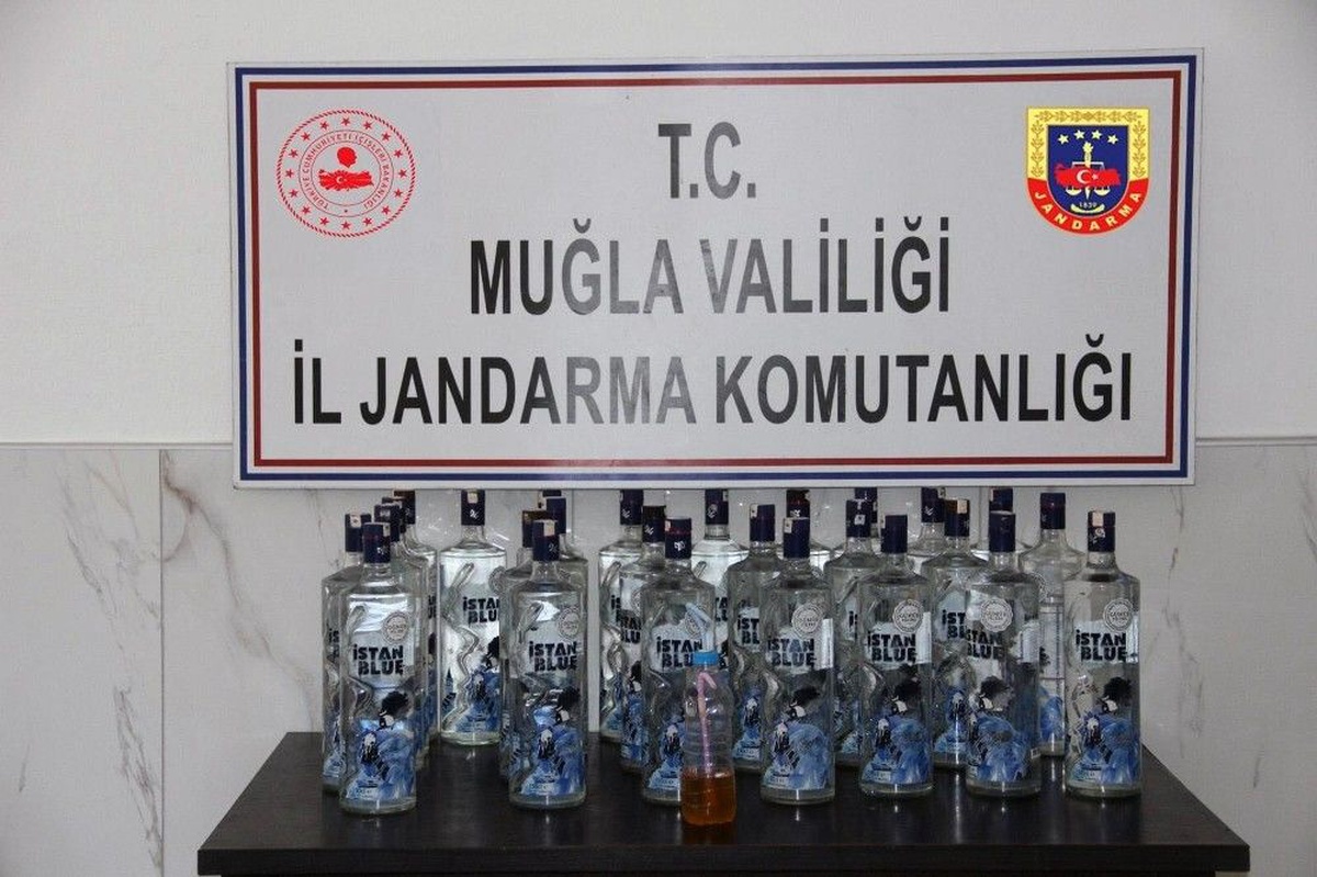 Muğla jandarmasından sahte içki ve uyuşturucu operasyonu