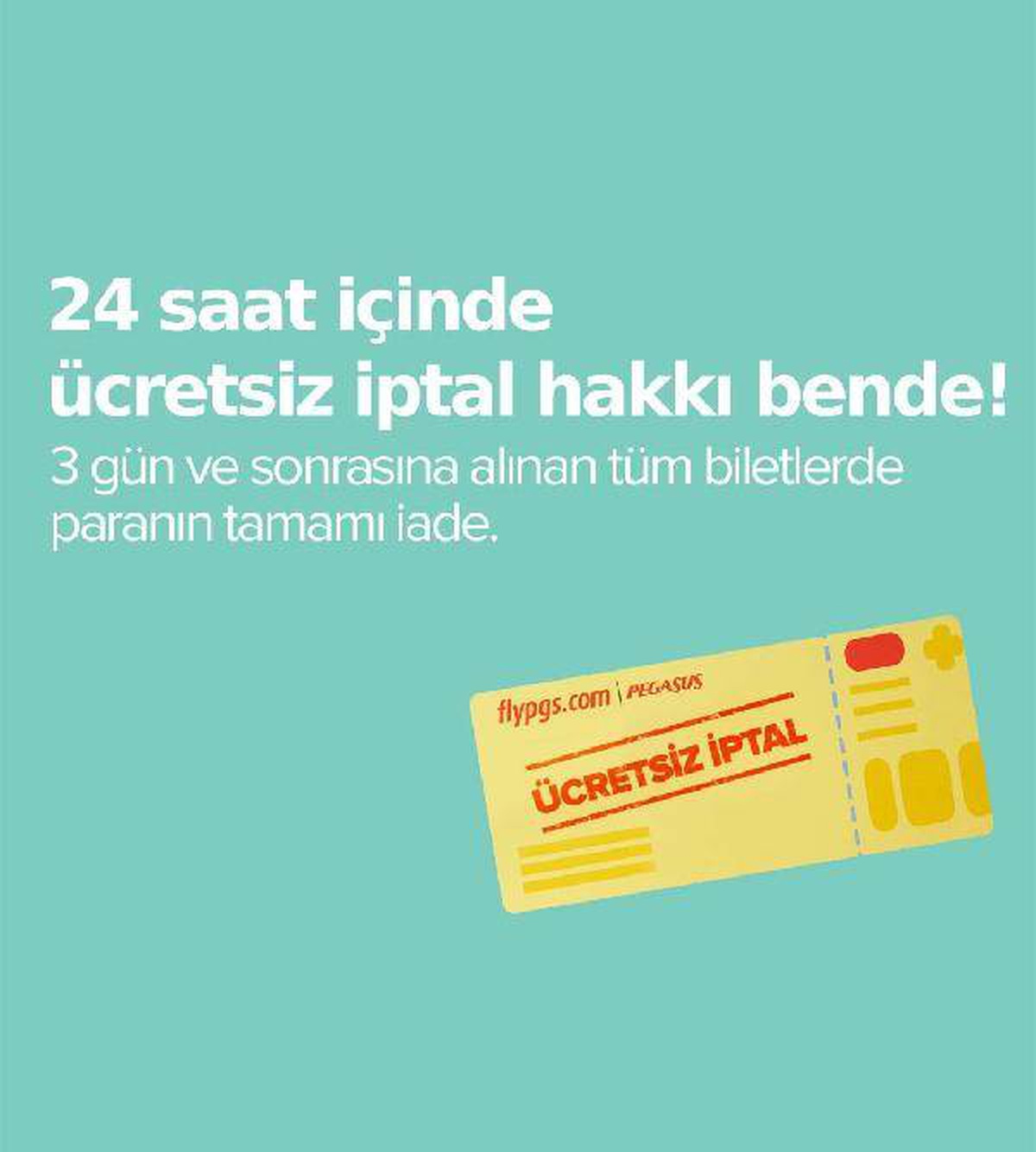 Pegasus\'tan yolcularına \'kesintisiz bilet iade hakkı\' açıklaması