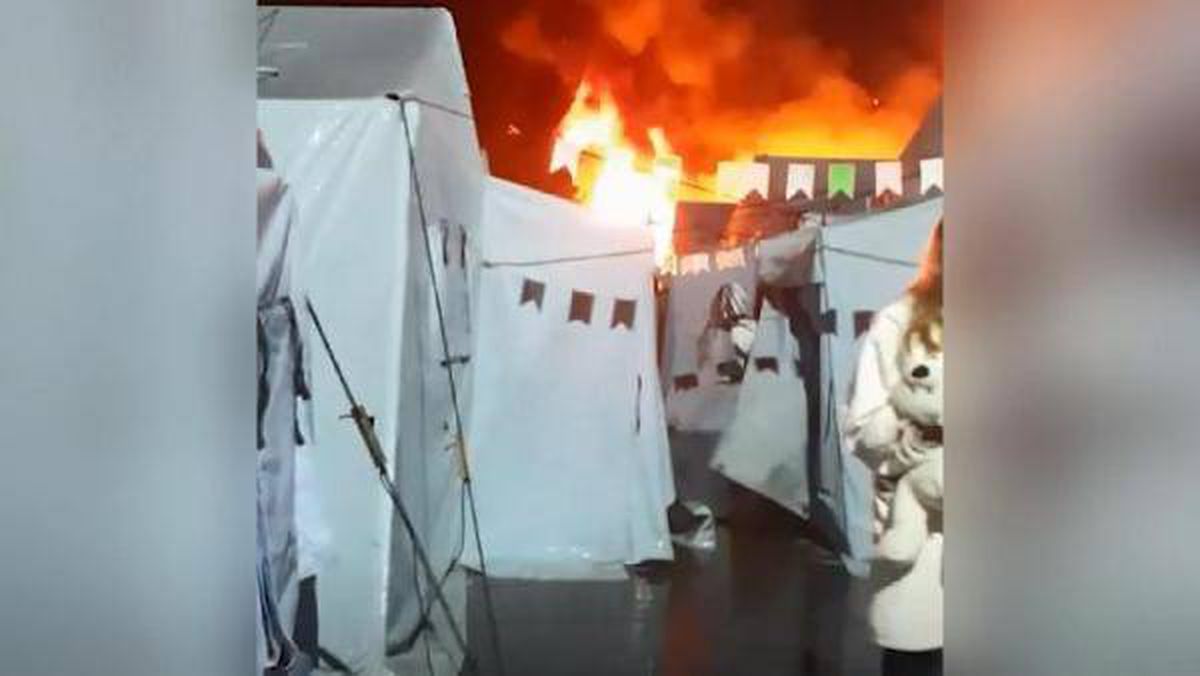 Rusya\'da çadır kampında yangın: 1 çocuk öldü