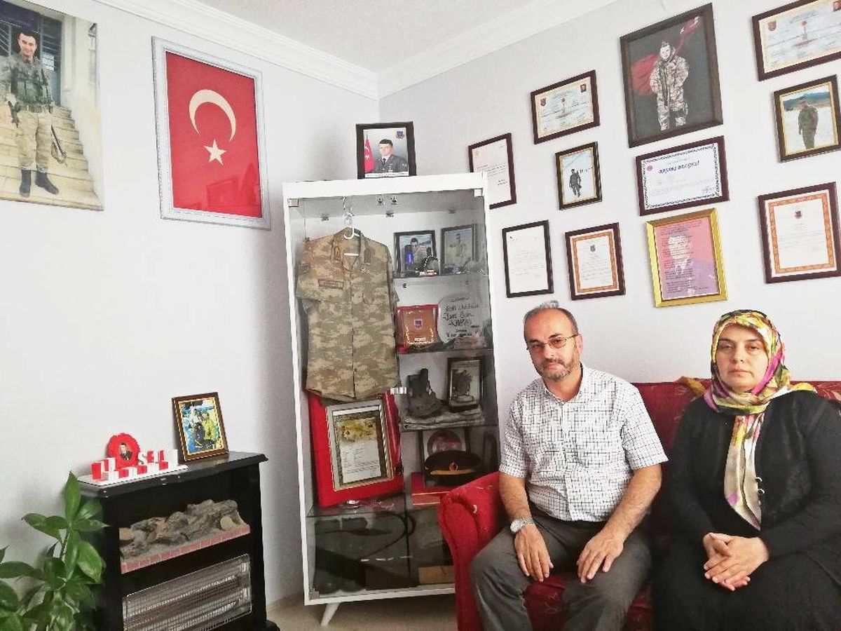 Şehit Karaman\'ın odası ilk günkü gibi duruyor