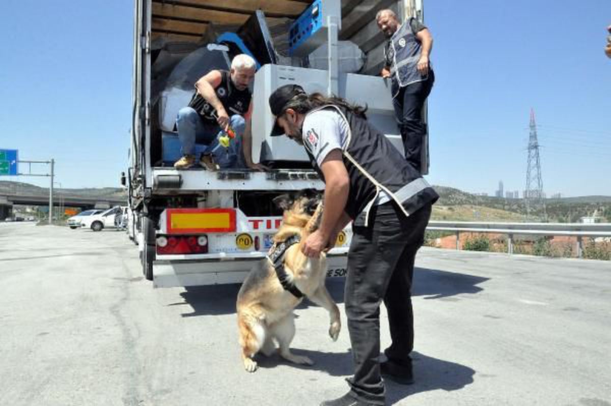 TIR\'da dondurma dolabına gizlenmiş 20 bin paket kaçak sigara ele geçirildi