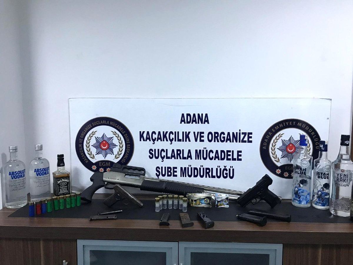 Adana\'da 500 polisle sahte ve kaçak içki operasyonu