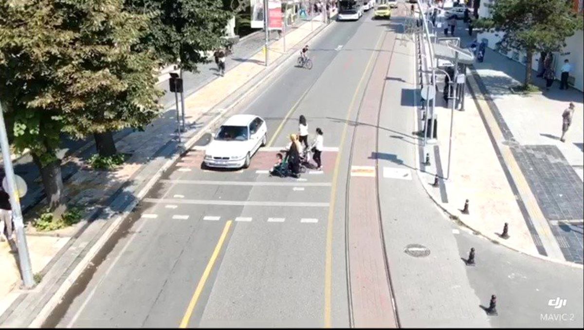 Duyarsız sürücüler drone ile belirlendi