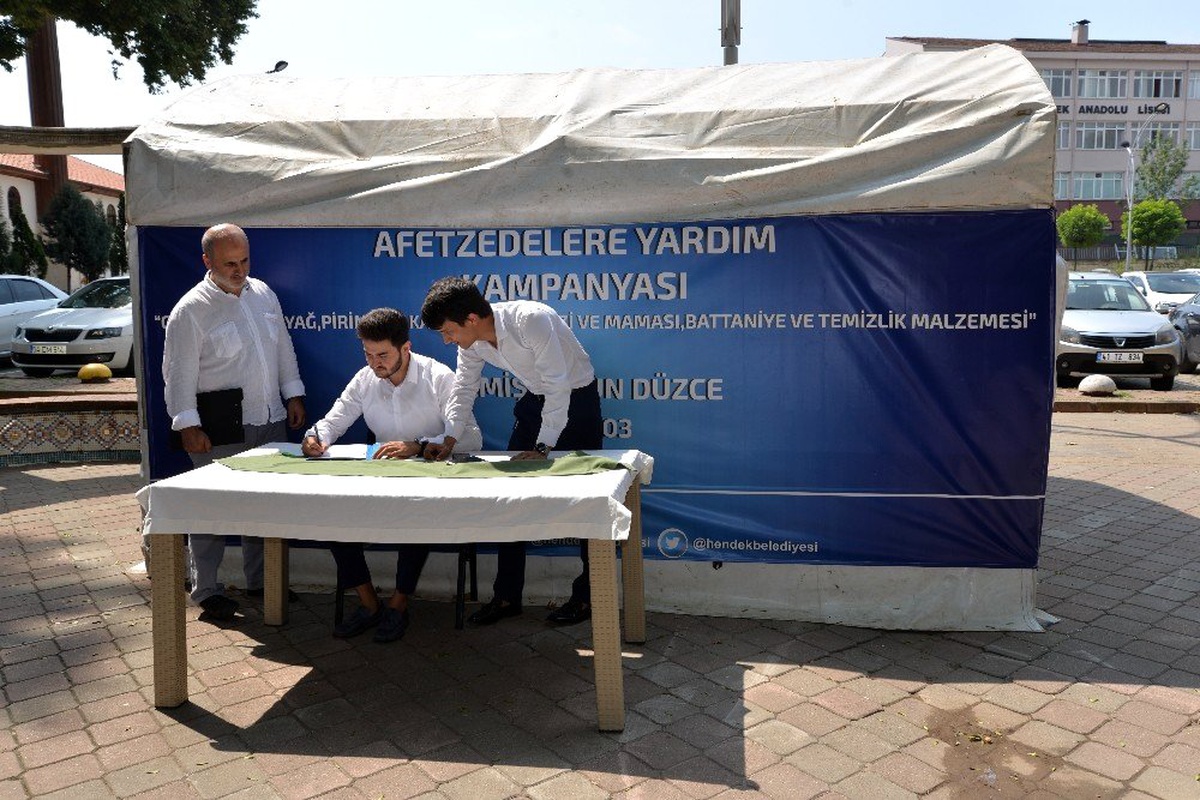 Hendek Belediyesinden afetzedeler için yardım kampanyası