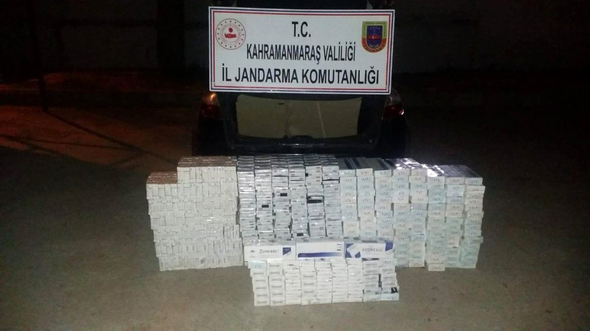 Kahramanmaraş\'ta kaçak sigara operasyonu