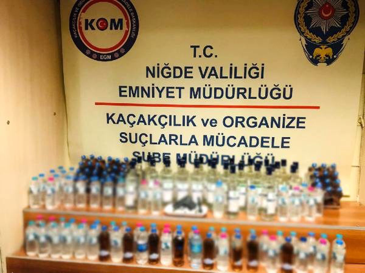 Niğde\'de sahte içki operasyonu: 1 gözaltı