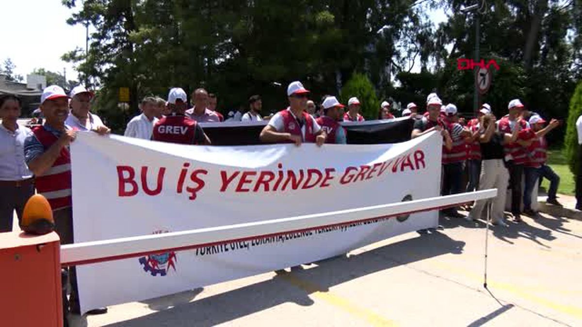 ADANA\'DA HİLTON ÇALIŞANLARI GREVE BAŞLADI