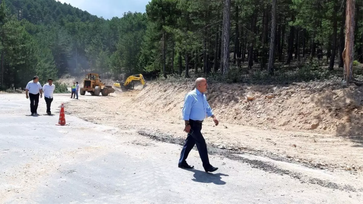 Doğa harikası yaylaya ulaşımı kolaylaştıracak yol çalışması başladı