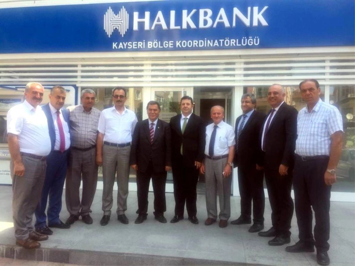 Esnaf ve Sanatkarlar Kredi ve Kefalet Kooperatifi Başkanı Alan, Halk Bankası\'nı ziyaret etti