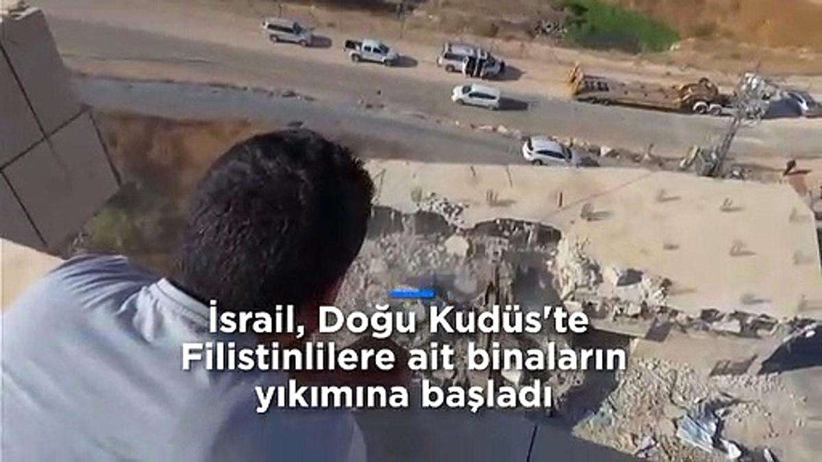 İsrail Doğu Kudüs\'te Filistinlilere ait binaların yıkımına başladı
