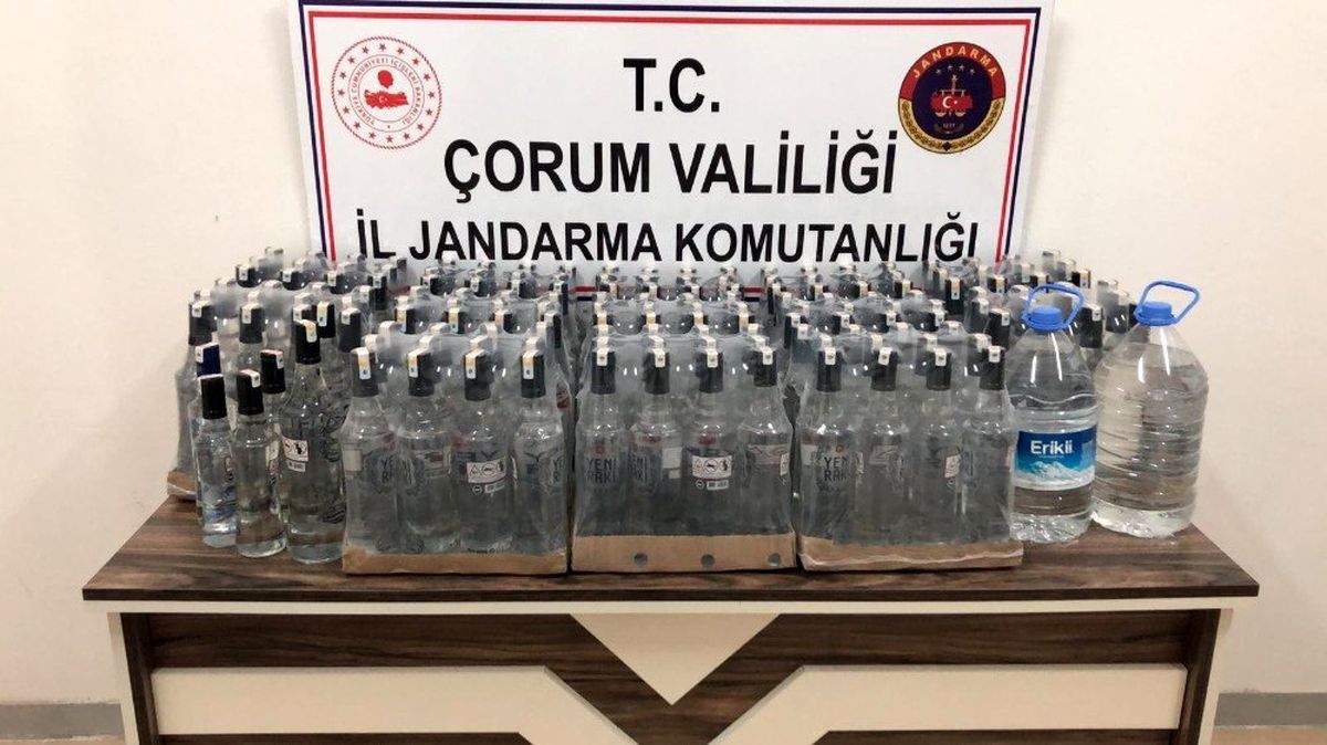 Jandarmadan kaçak içki operasyonu