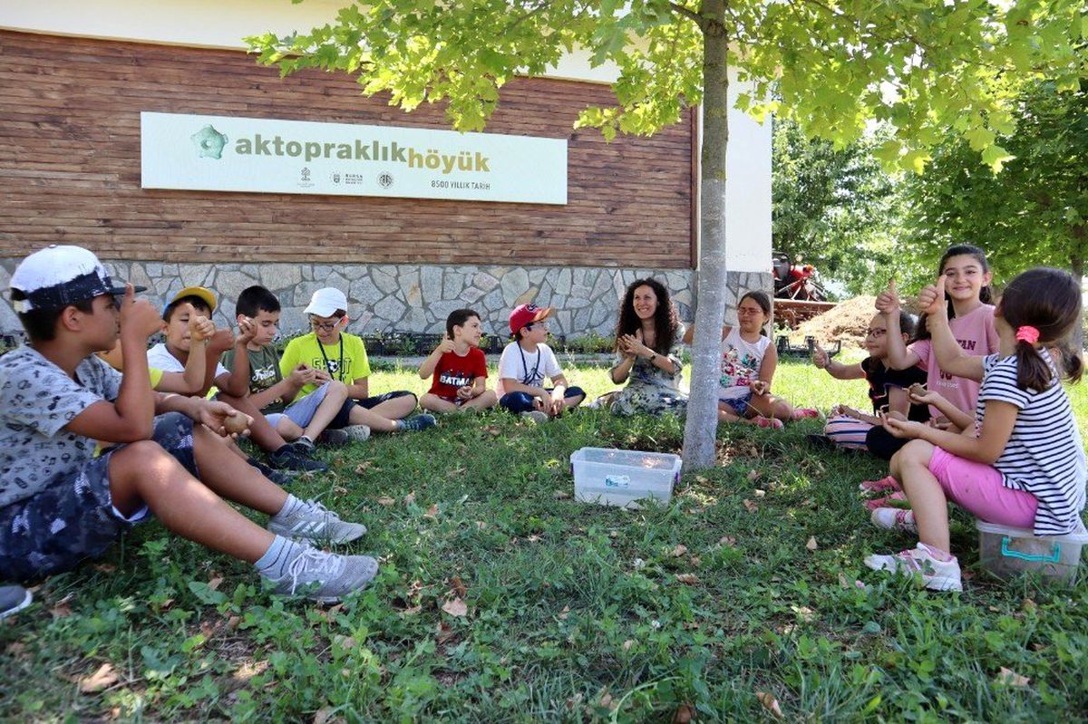 Minik kâşifler Arkeopark\'ta