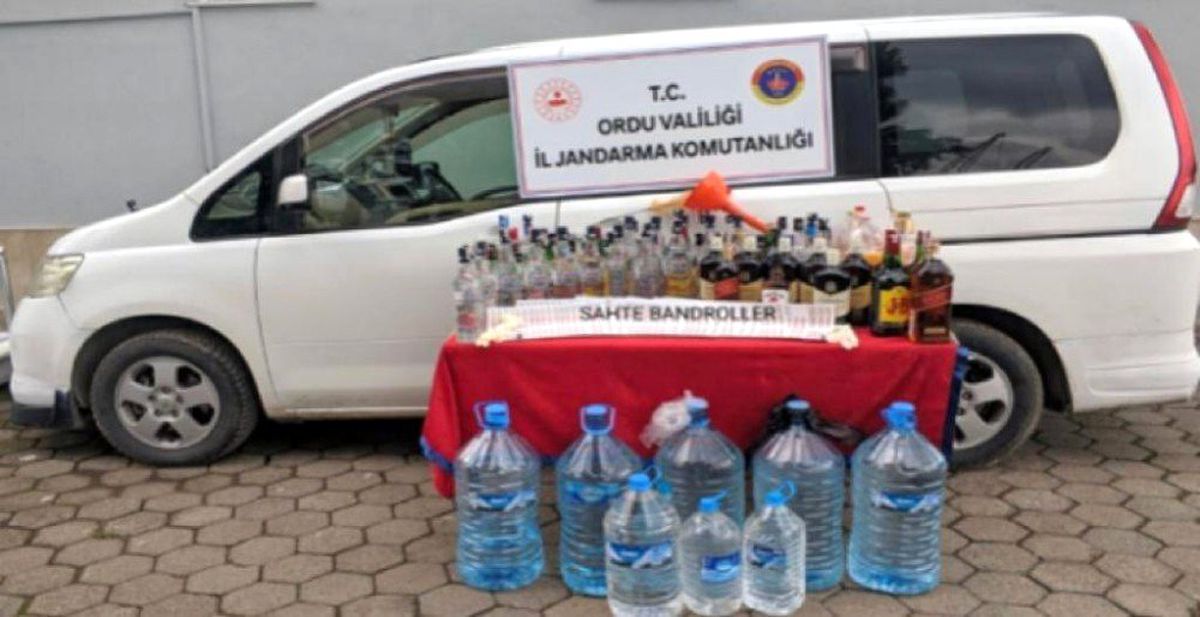 Ordu\'da kenevir ve kaçak içki operasyonu