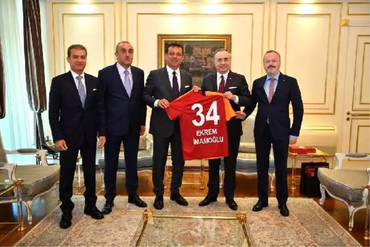 Galatasaray yönetiminden İmamoğlu\'na tebrik ziyareti