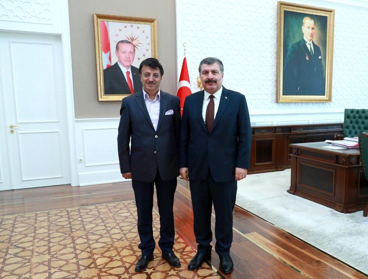 Başkan Türkmenoğlu\'ndan Sağlık Bakanı Koca\'ya ziyaret