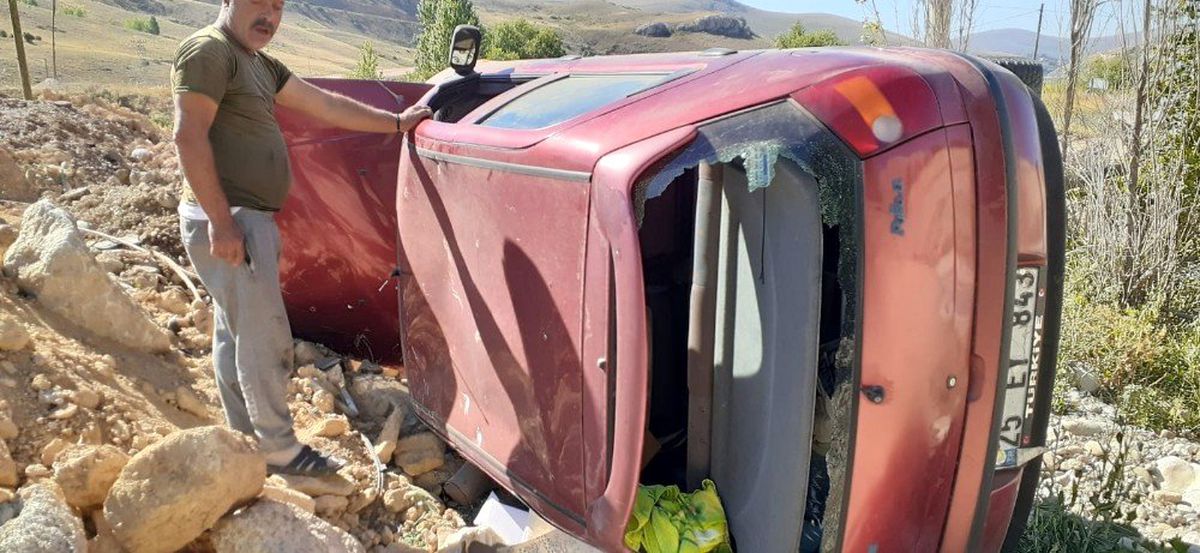Bayburt\'ta trafik kazası: 1 yaralı
