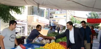 Canpolat pazarcı esnafı ile buluştu