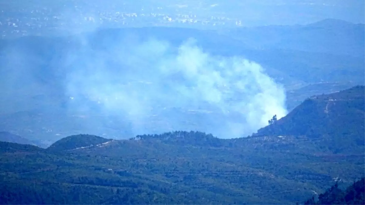 Hatay sınırında orman yangını